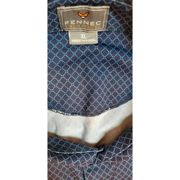 Fennec Highly Evolved Men's Diamond Pattern Polo Golf Performance Shirt Size XL - Picture 4 of 6